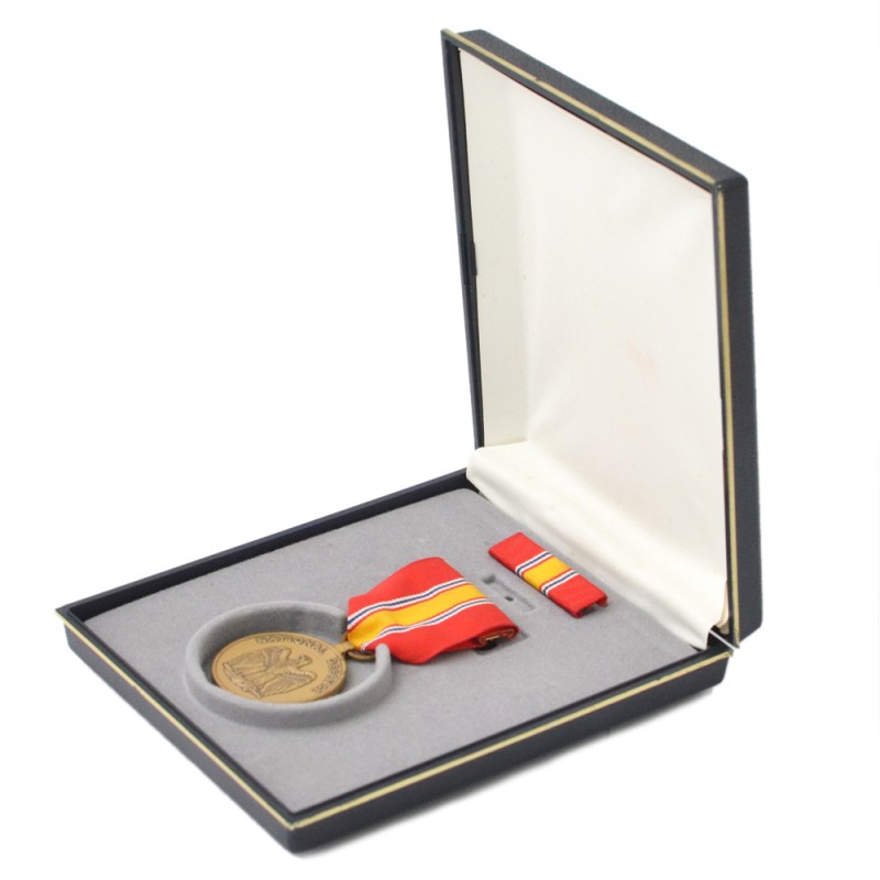 Medal "For Service in National Defense" in a case, USA