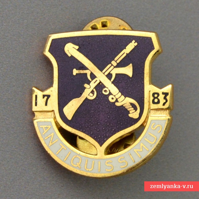 Badge in memory of the 1st American Regiment of the U.S. Army (Jackson's Continental Regiment)
