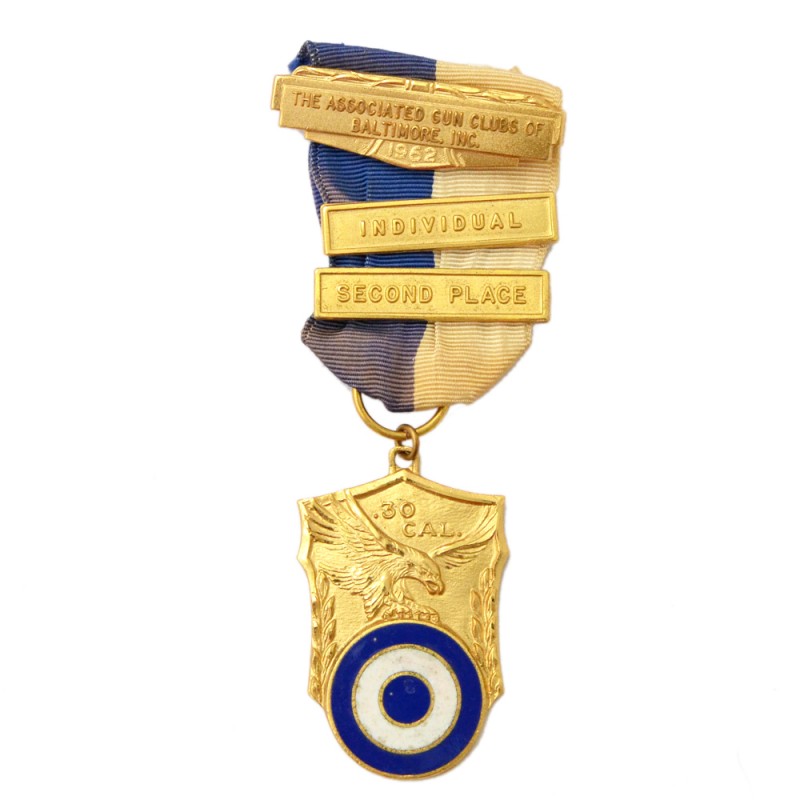 Gold medal of the Shooting Championship in Baltimore, 1962