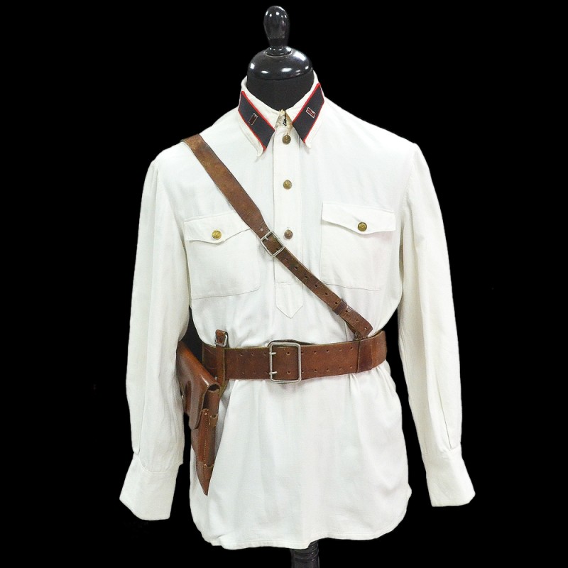 Summer tunic of a military engineer of the 3rd rank of the Red Army artillery of the sample of 1935