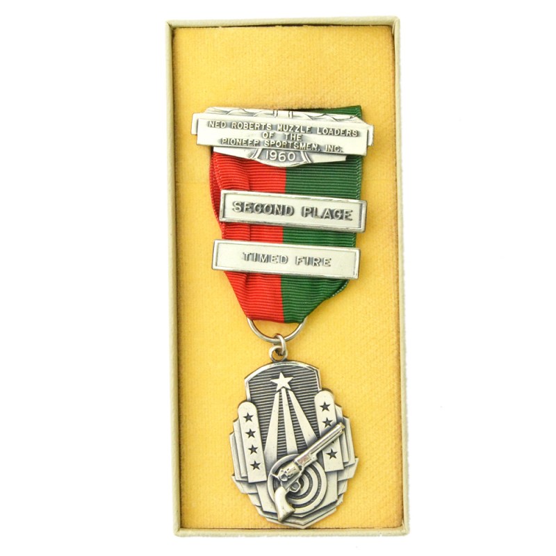Silver medal in shooting organization "Ned Roberts Muzzle Loaders", 1960