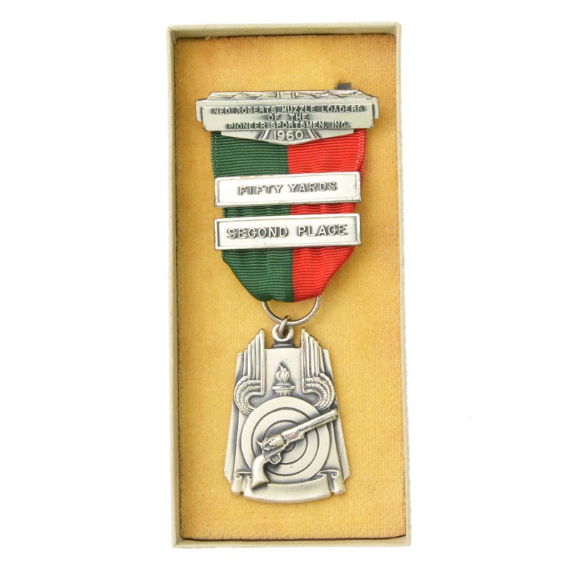 Silver medal in shooting organization "Ned Roberts Muzzle Loaders", 1960