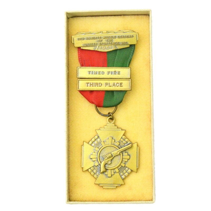 Bronze medal in shooting organization "Ned Roberts Muzzle Loaders", 1961