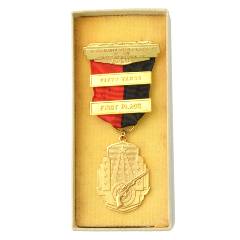 Gold medal in shooting of the club of "Pioneer Athletes", 1961