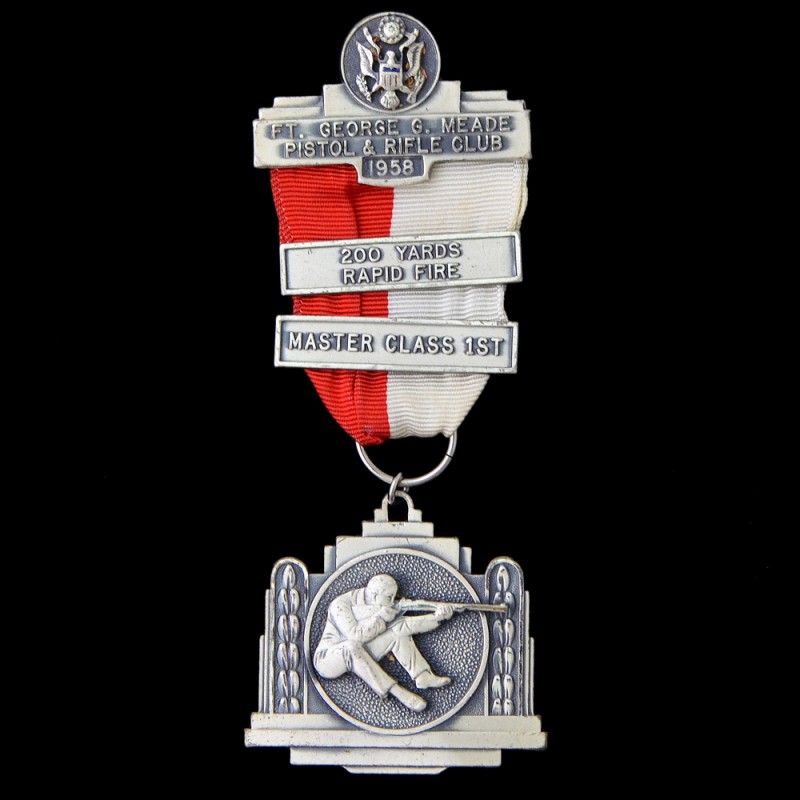 Silver medal for shooting "Pistol and Rifle Club of Fort George", 1958