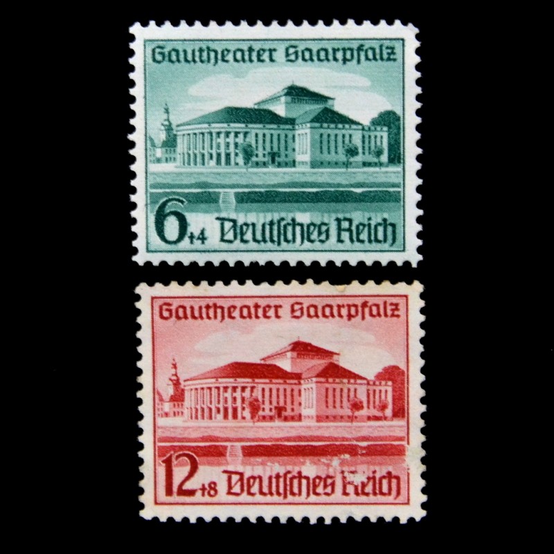 The complete series of postage stamps "Opening of the Saarpfalz Theater"**, 1938