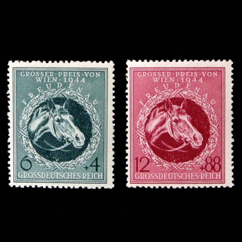 The complete series of stamps "Horse Racing "Grand Prize of Vienna"", 1944