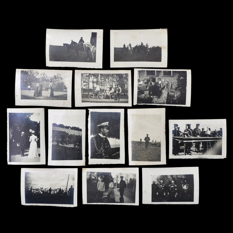 Lot of photos of Nicholas II and members of his family and entourage