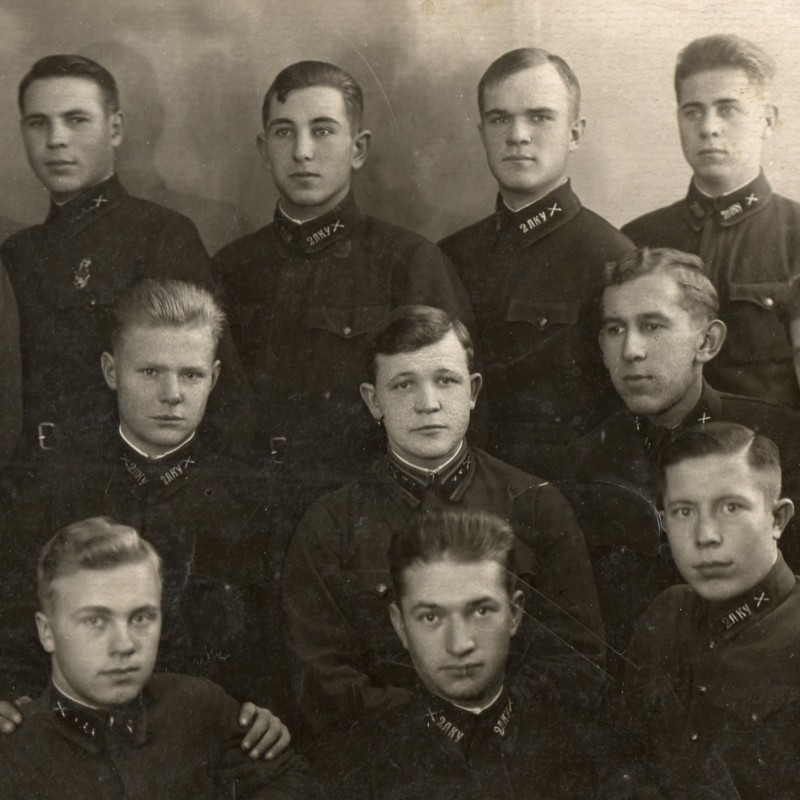 Photo of cadets of the 2nd Leningrad Red Banner Artillery School