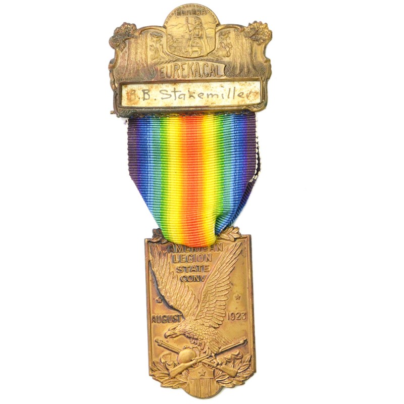 Commemorative medal of the participant of the Congress of the American Legion in Jureka, 1923