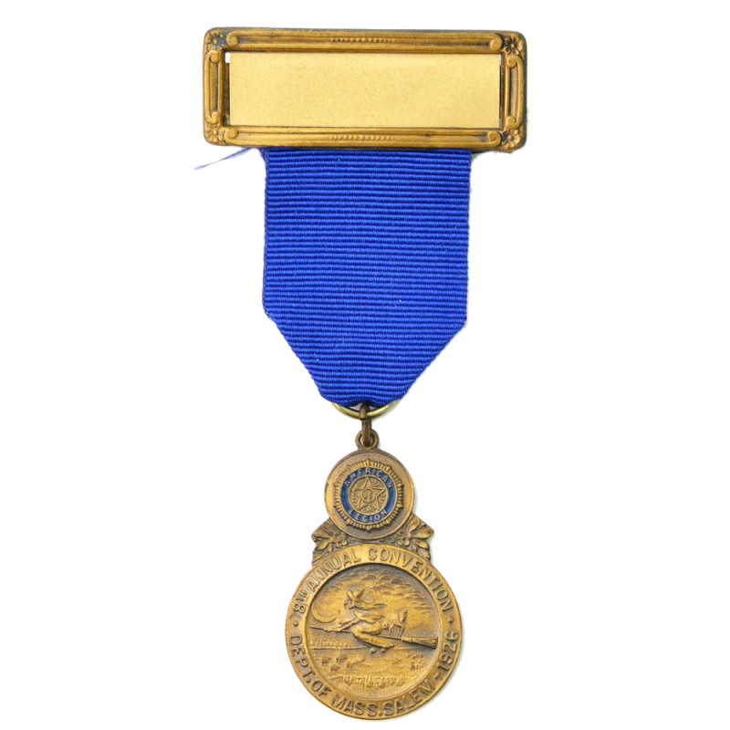 Commemorative medal of the participant of the Congress of the American Legion in Salem, 1926