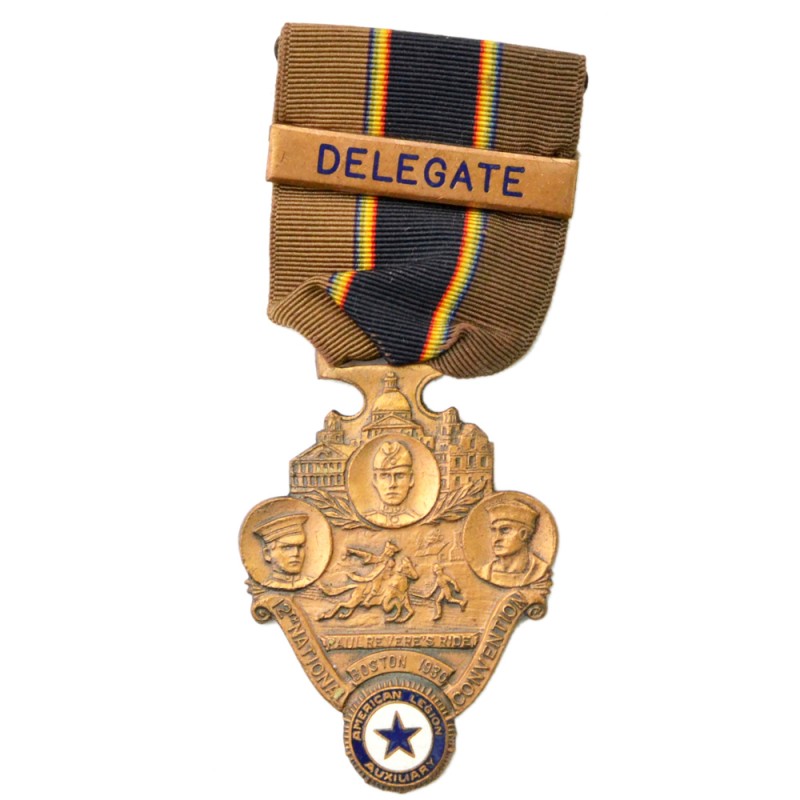 Commemorative medal of the participant of the American Legion Convention in Boston, 1930