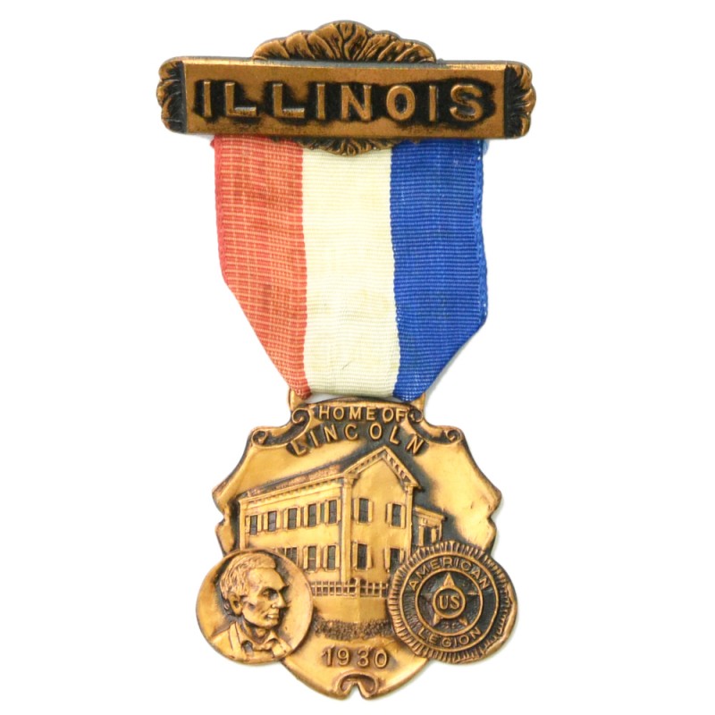 Commemorative medal of the participant of the Congress of the American Legion in Illinois, 1930