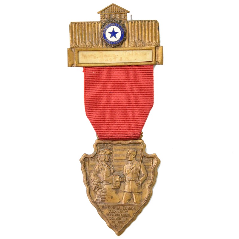 Commemorative medal of the participant of the American Legion Convention in Detroit, 1931