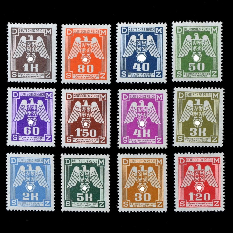 Full series of service stamps of 1943*, Bohemia and Moravia