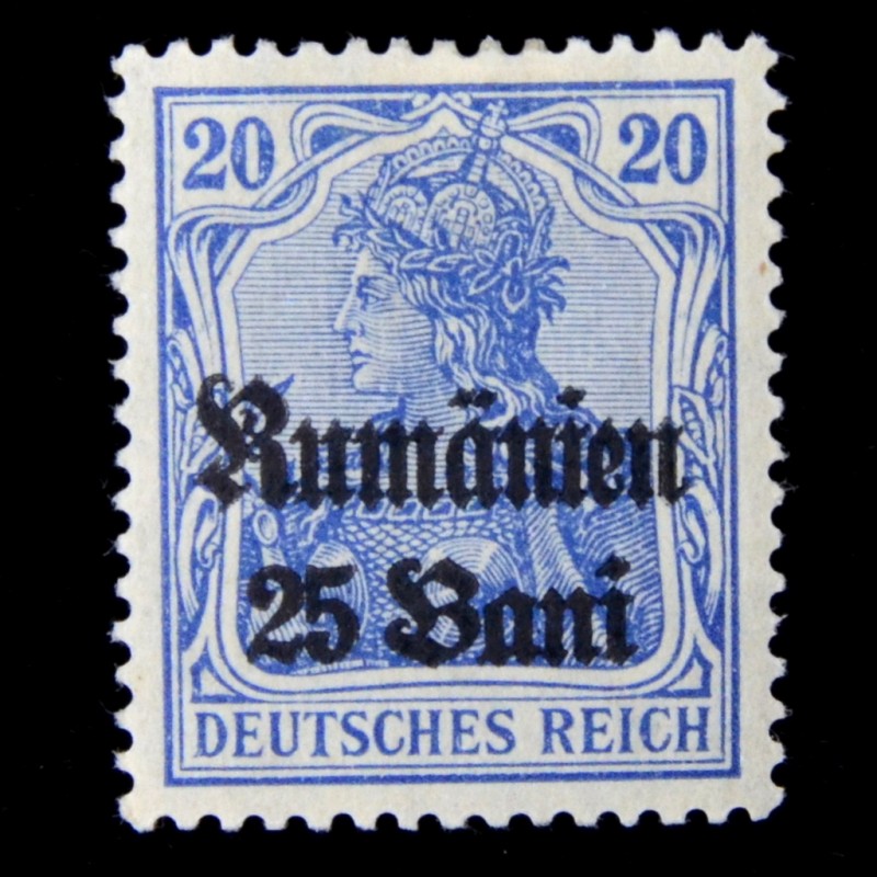 German stamp with a nominal value of 20 pfennings*, occupation of Romania