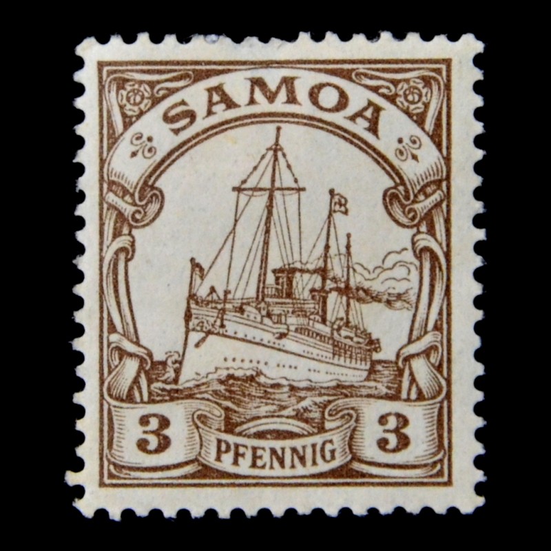 A stamp from the "German Samoa" series*