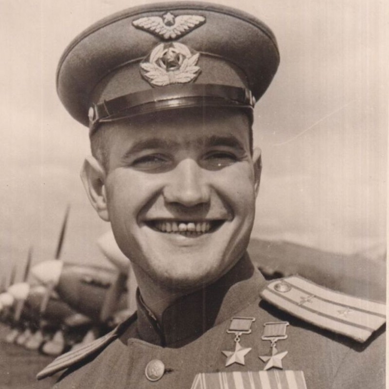 Photo of twice Hero of the Soviet Union A.E. Borovykh, TASS photo chronicle