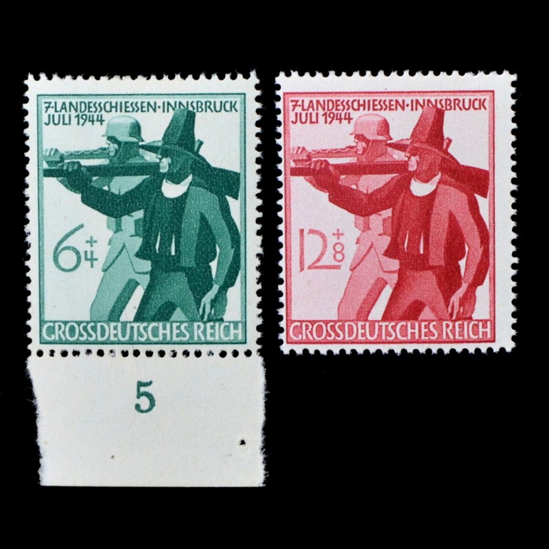 Complete set of stamps "7th Tyrolean shooting Competitions"**, 1944