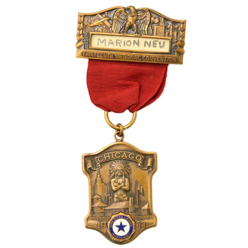 Medal of the participant of the Congress of the American Legion in Chicago