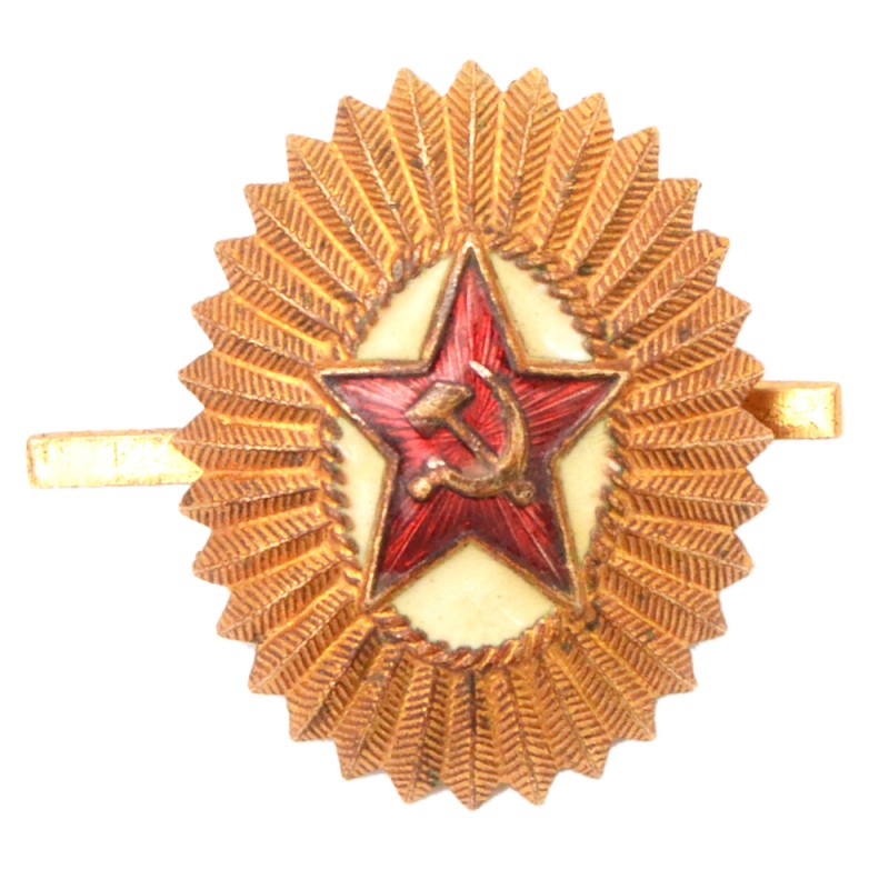 Brass cockade on the cap of an SA officer of the 1955 model