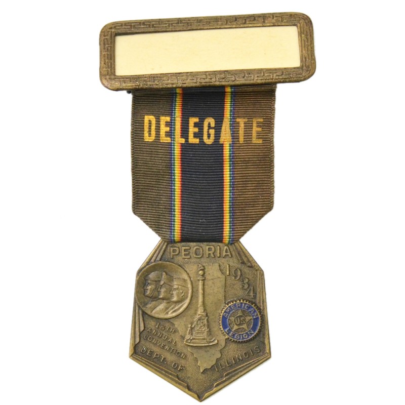 Medal of the Delegate to the American Legion Convention in Peoria, Illinois, 1934