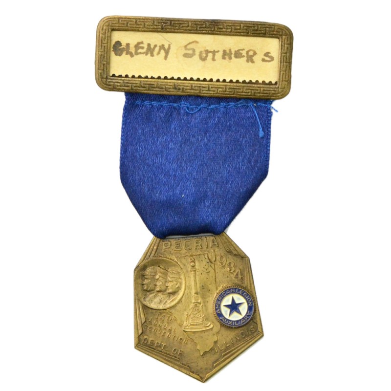 Medal of the participant of the American Legion Convention in Peoria, Illinois, 1934