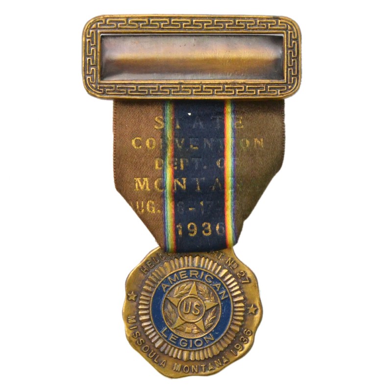 Medal of the participant of the American Legion Convention in Missoula, Montana, 1936