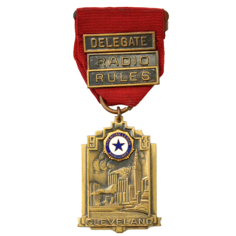 Medal of the delegate to the American Legion Convention in Cleveland, 1936