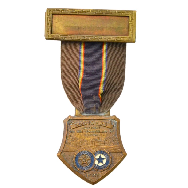 Medal of the participant of the American Legion Convention in Brainerd, Minnesota, 1936