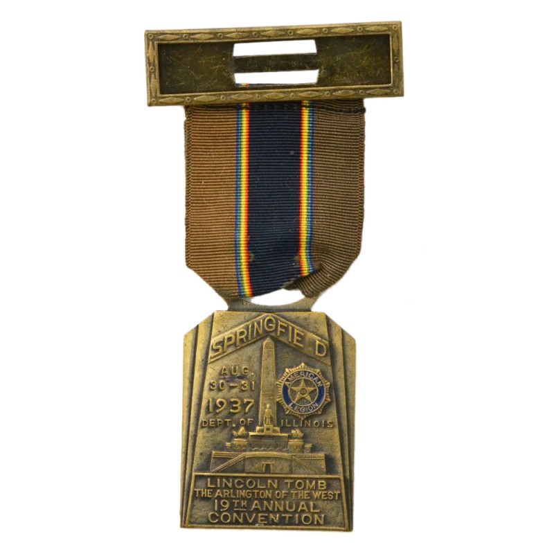 Medal of the participant of the American Legion Convention in Springfield, 1937