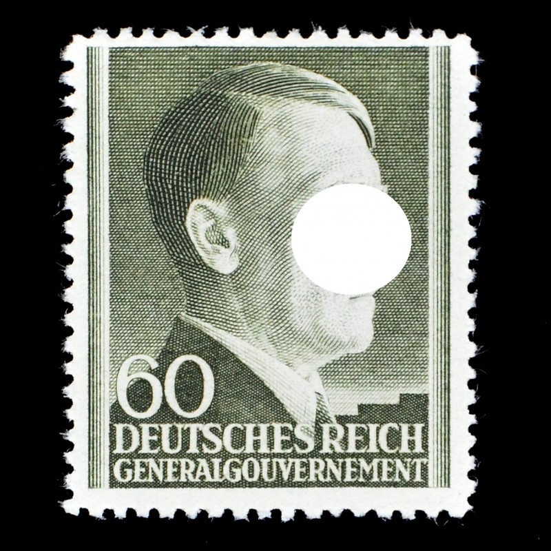 60 Zl standard series stamp "Adolf Hitler"**, Poland