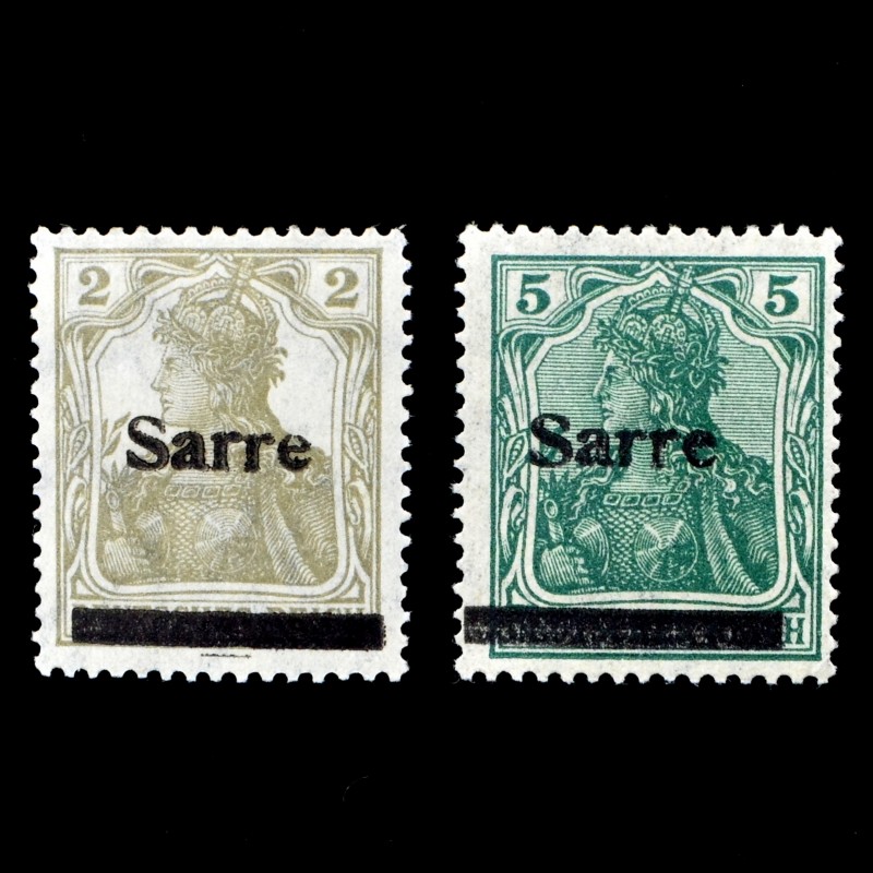 Lot of stamps from the series "Plebiscite in Saarland"**, 1929