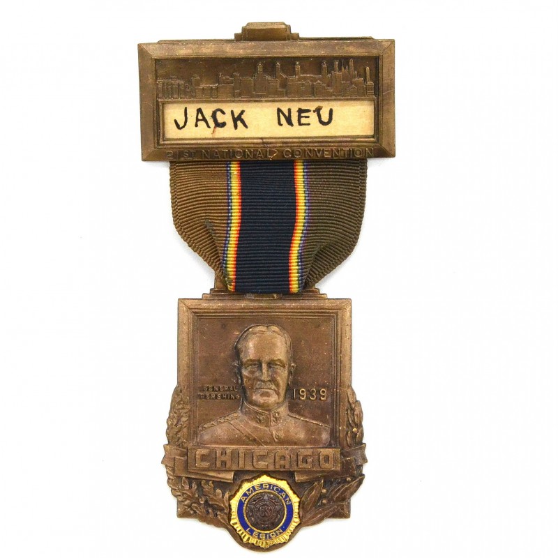 Medal of the participant of the American Legion Convention in Chicago, 1939