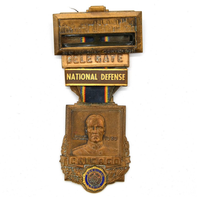 Medal of the participant of the American Legion Convention in Chicago, 1939