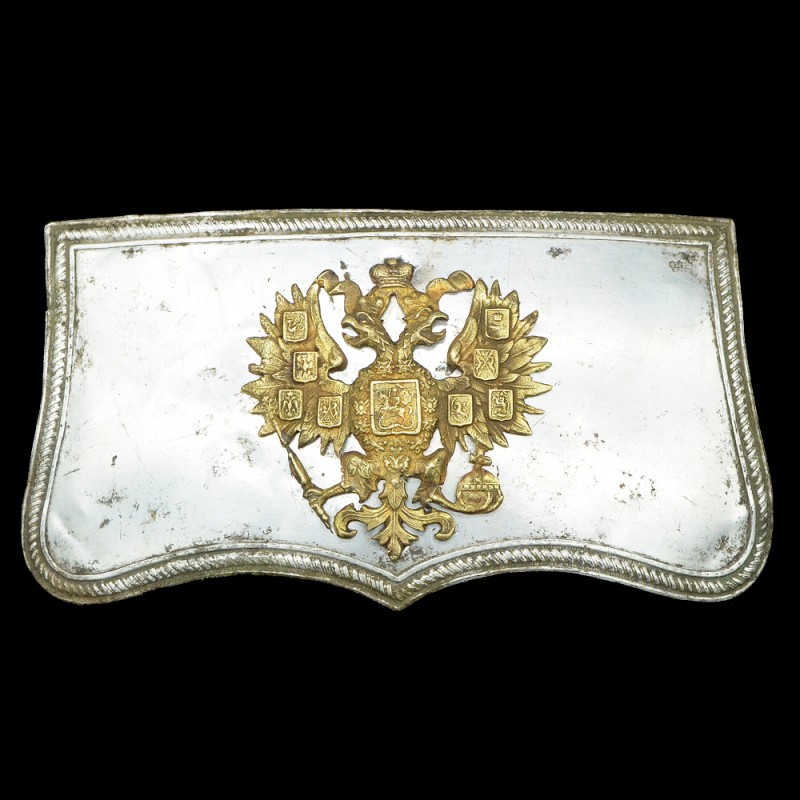 Silver lid from the rifle of the RIA infantry officer of the sample of 1857