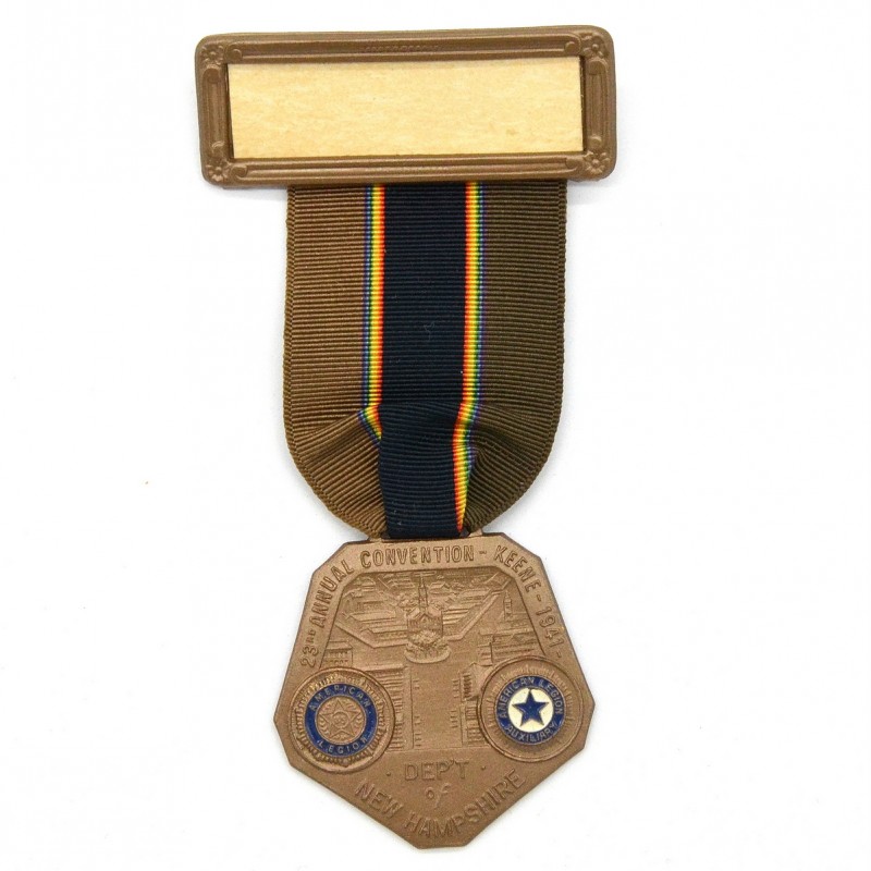 Medal of the participant of the American Legion Convention in Keene, New Hampshire, 1941