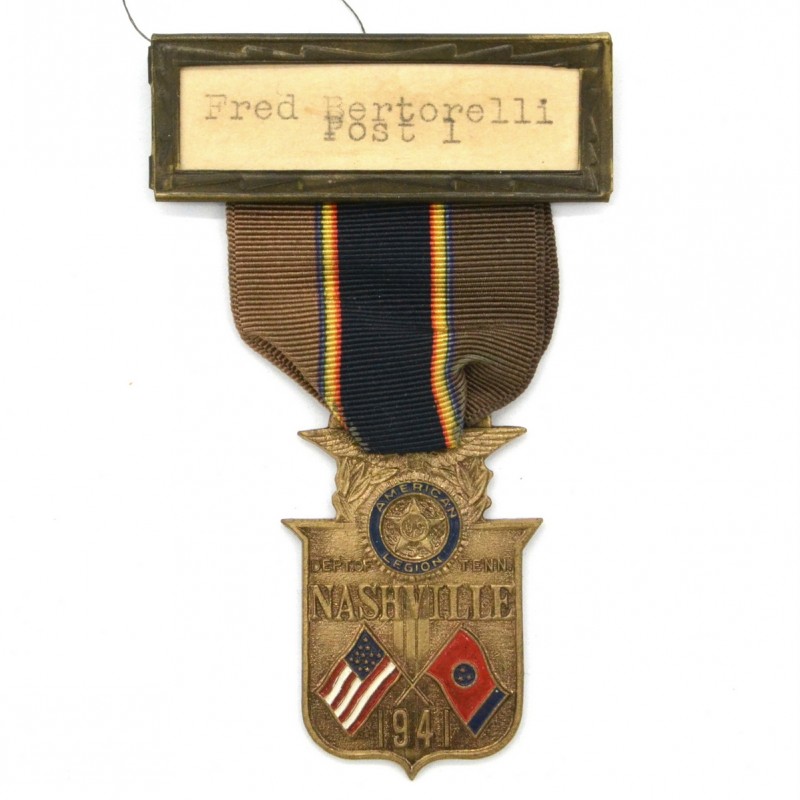 Medal of the delegate to the American Legion Convention in Nashville, Tennessee, 1941