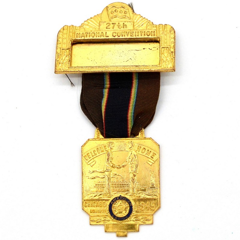 Medal of the officer - participant of the Congress of the American Legion in Chicago, 1945