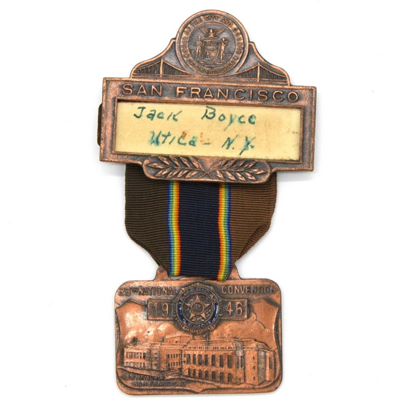 Medal of the participant of the Congress of the American Legion in San Francisco, 1946 