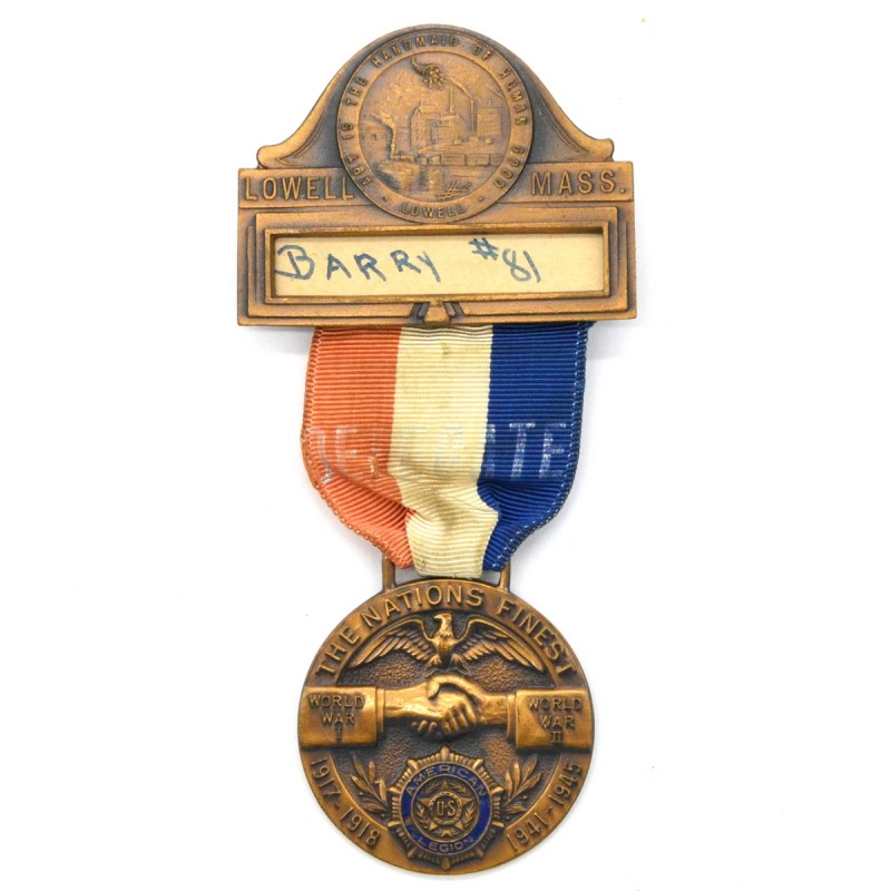 Medal of the participant of the American Legion Convention in Lowell, Massachusetts, 1946 