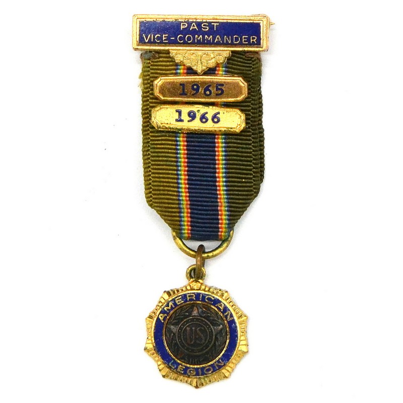 Official medal for the cap of the former deputy commander of the American Legion in 1965-66