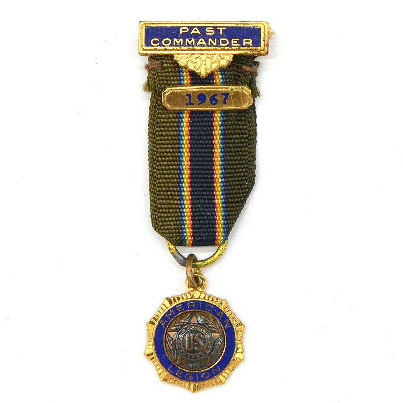 Official medal for the cap of the former commander of the American Legion in 1967