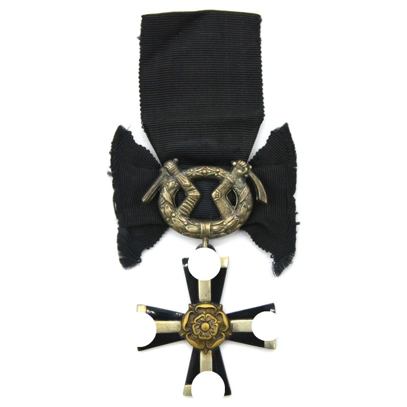 Finnish Cross of Freedom 4th class with swords for widows, 1939