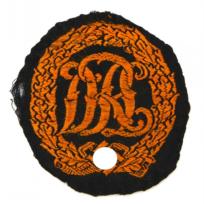 DRL sports badge in bronze, sewn version