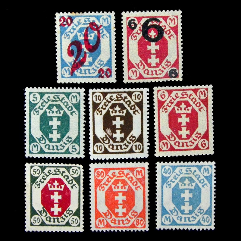Lot of standard stamps of the free city of Danzig*