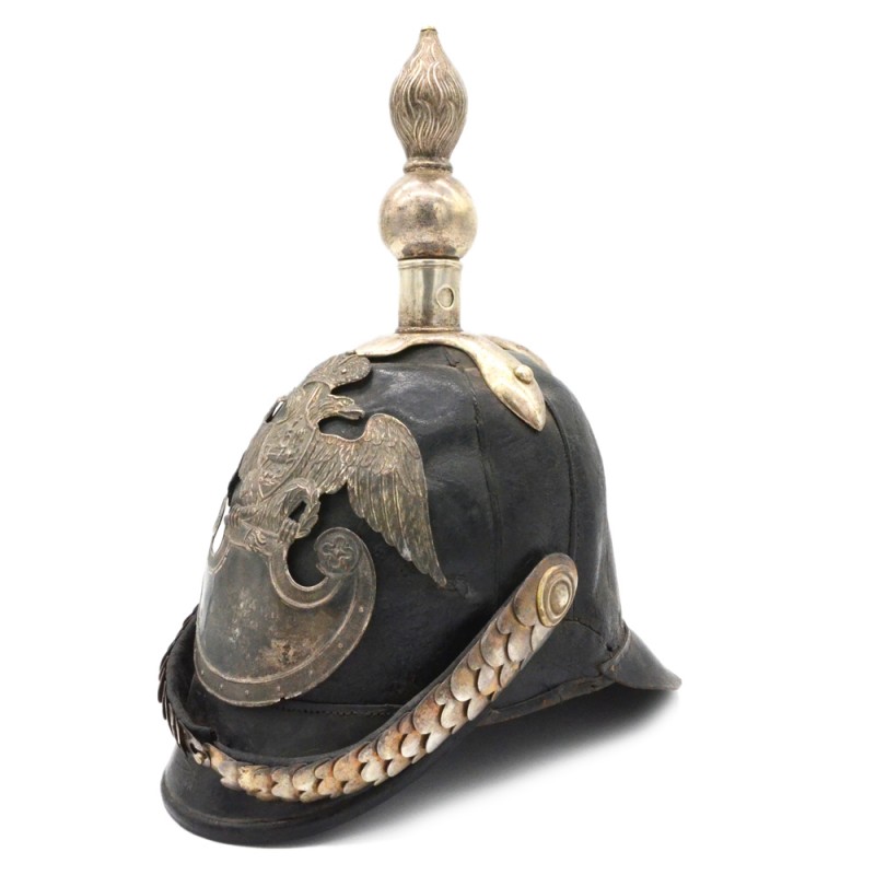 Leather helmet of an army doctor or pharmacist RIA sample of 1844