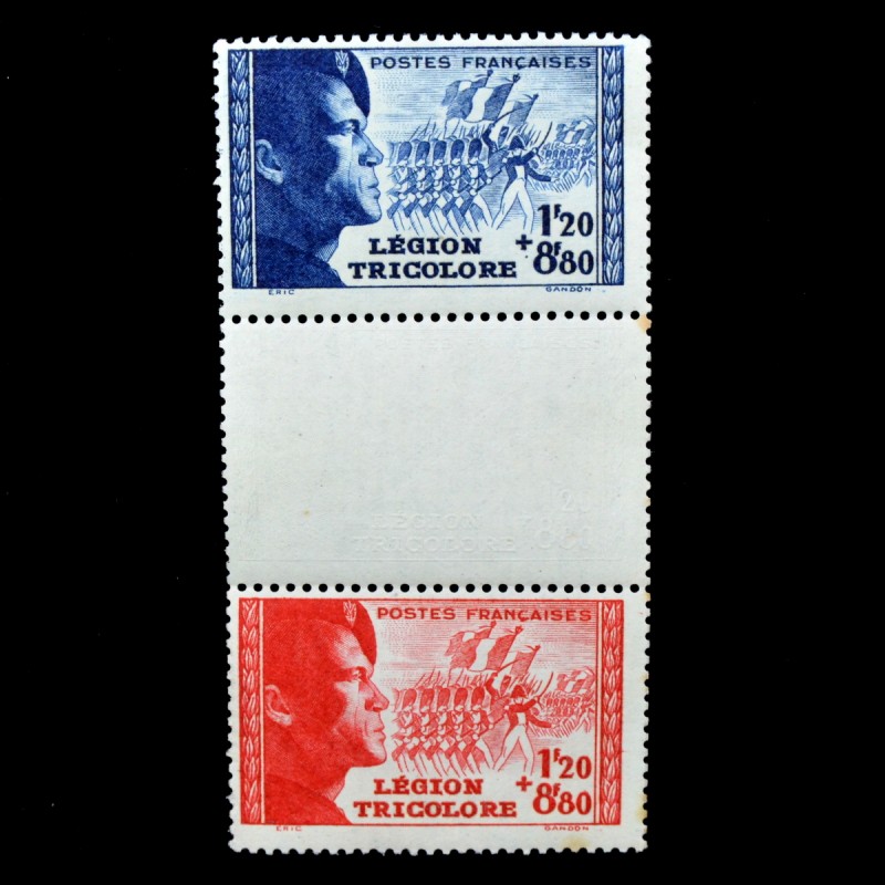 The complete series of stamps "French Volunteer Legion"**, 1942