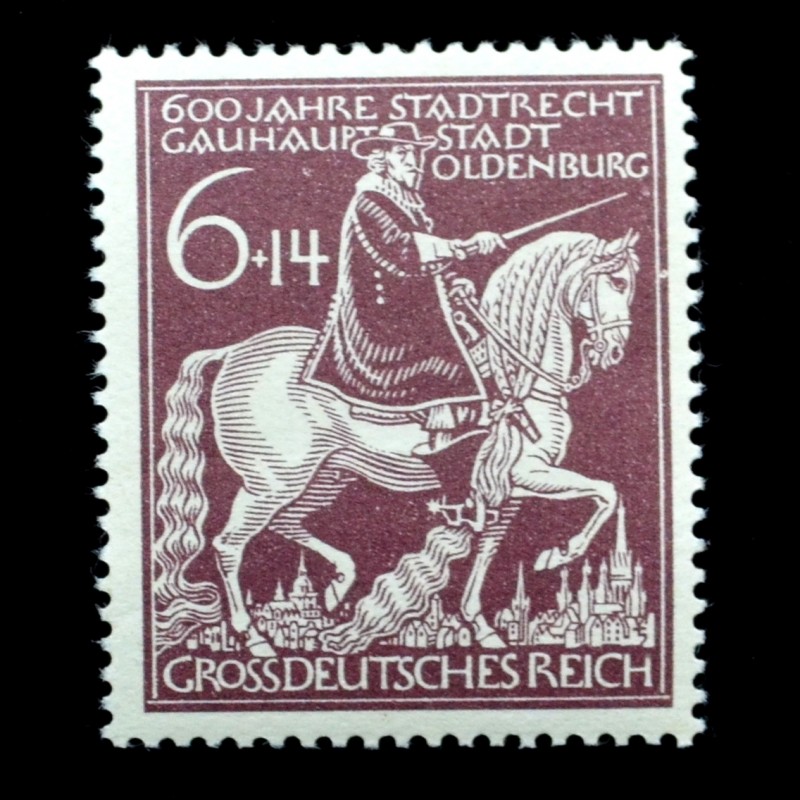 German stamp "600th anniversary of Oldenburg"**, 1945