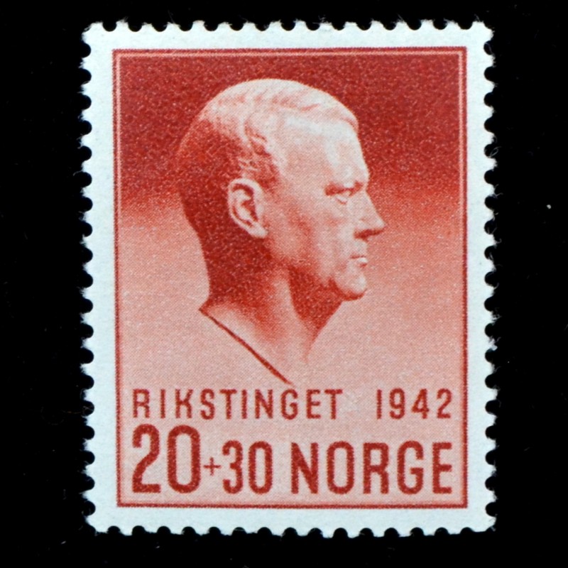 Norwegian brand "V. Quisling", 1942